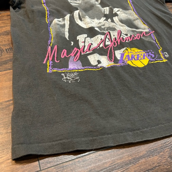 Magic Johnson Los Angeles Lakers Vintage T-Shirt - Picture 5 of 7